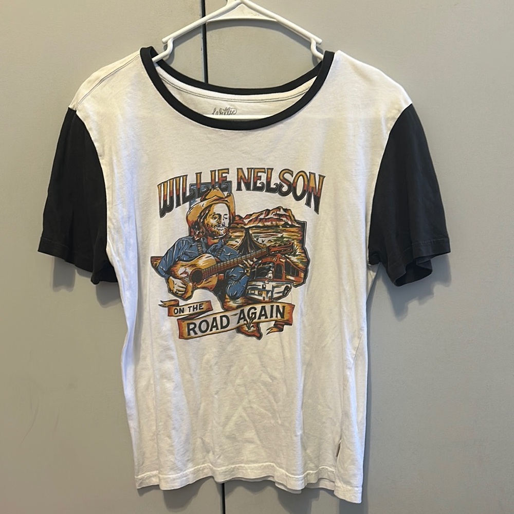 Willie Nelson Graphic Tee - Black and White